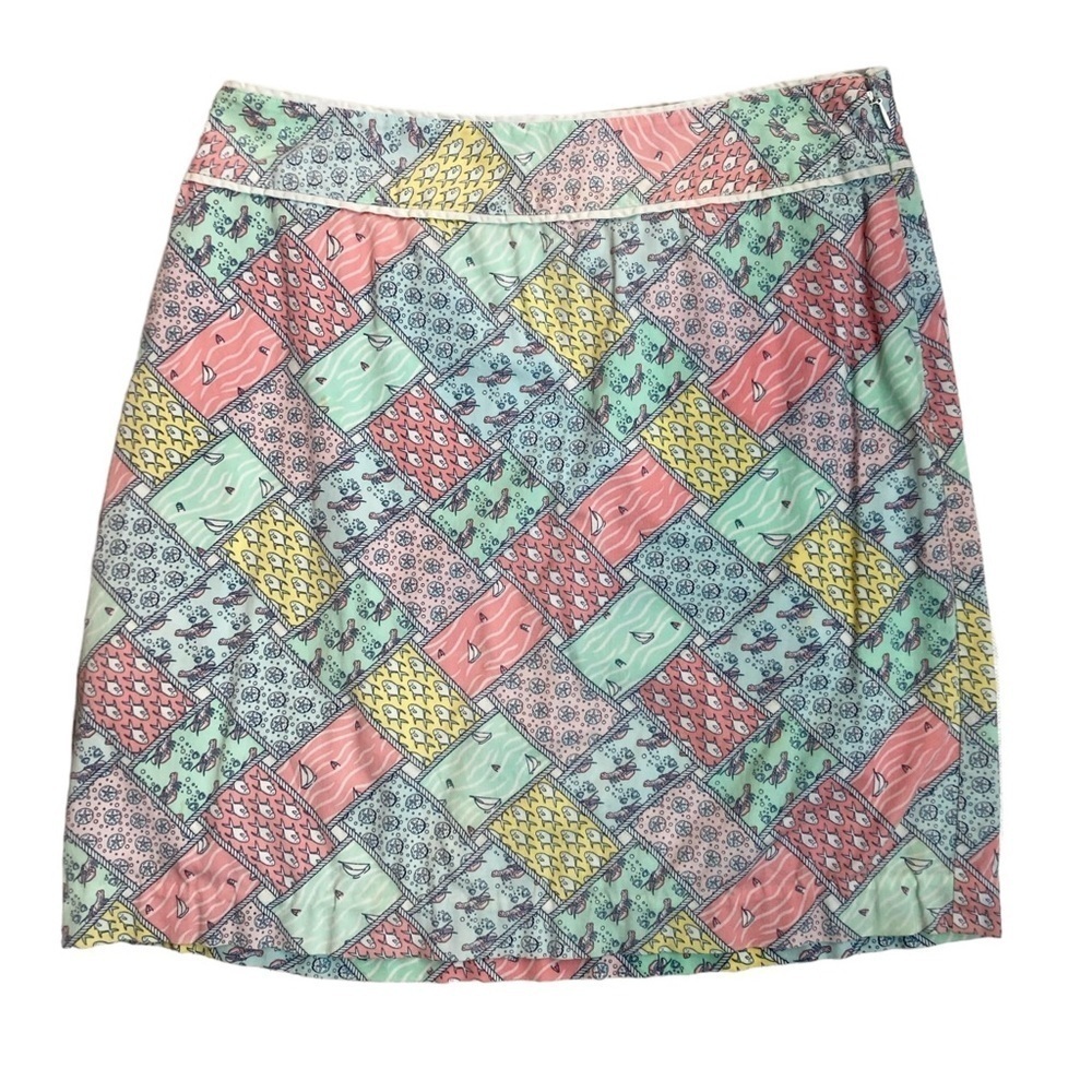 Vineyard Vines Multicolor Patchwork Mini Skirt - image 1